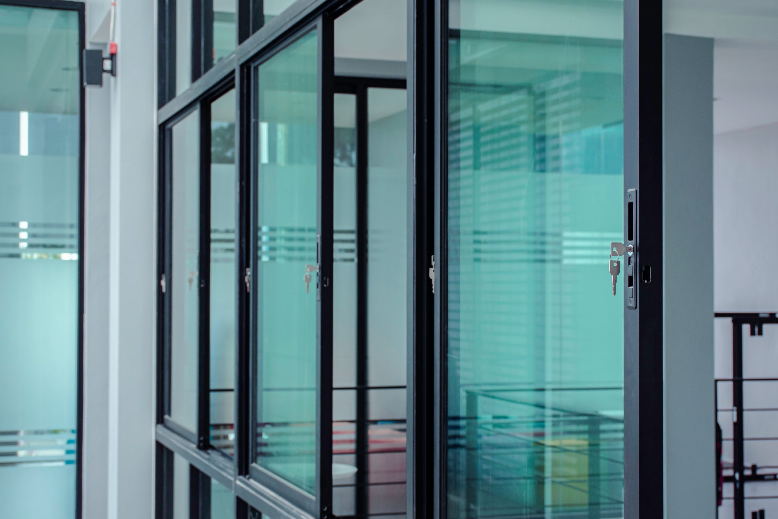 Sandblasted glass