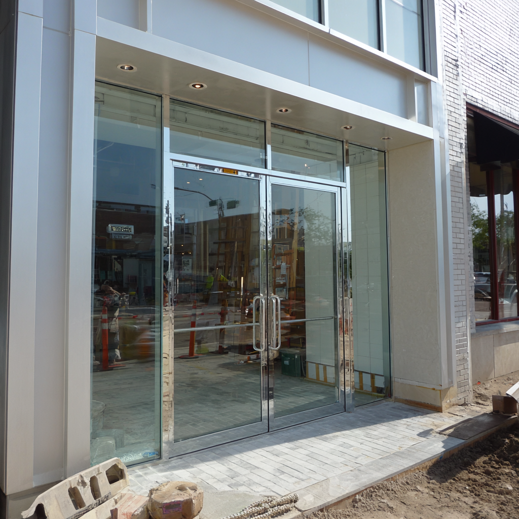glass shop doors